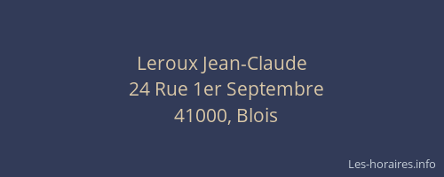 Leroux Jean-Claude