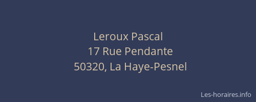 Leroux Pascal