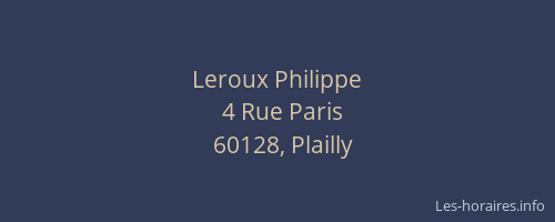Leroux Philippe