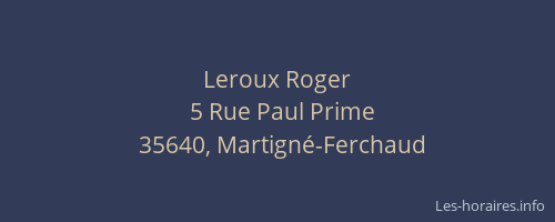 Leroux Roger