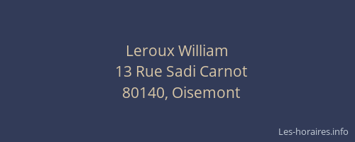 Leroux William