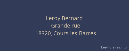 Leroy Bernard