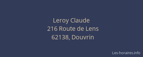 Leroy Claude
