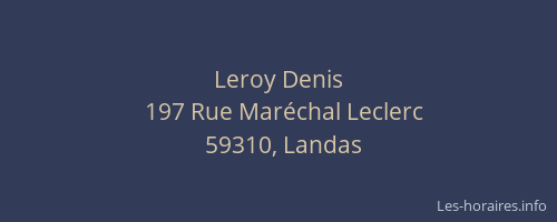 Leroy Denis