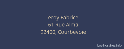 Leroy Fabrice