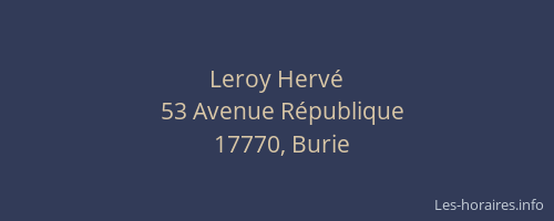 Leroy Herv&eacute;