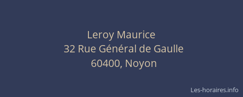 Leroy Maurice