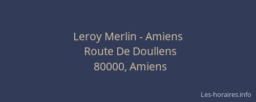 Leroy Merlin - Amiens