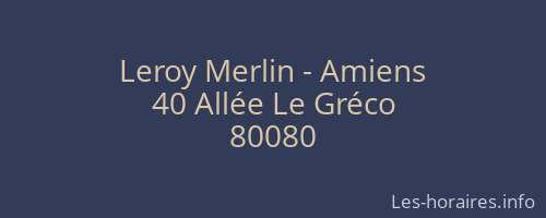 Leroy Merlin - Amiens