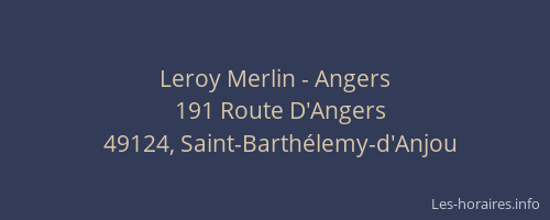 Leroy Merlin - Angers