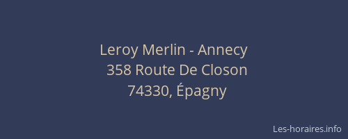 Leroy Merlin - Annecy