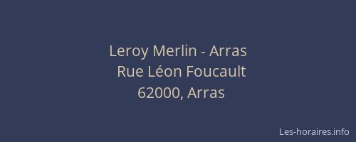Leroy Merlin - Arras
