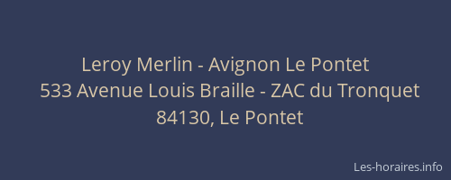 Leroy Merlin - Avignon Le Pontet