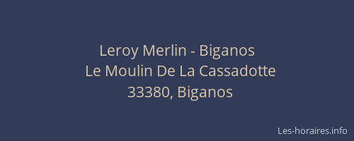Leroy Merlin - Biganos