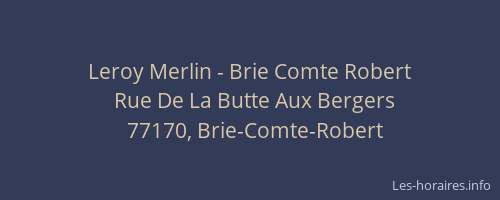 Leroy Merlin - Brie Comte Robert