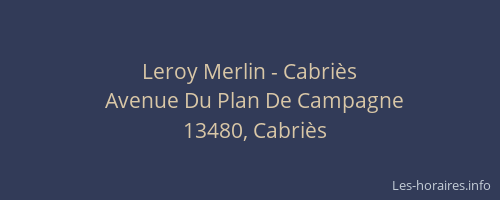 Leroy Merlin - Cabriès