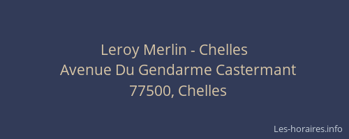 Leroy Merlin - Chelles