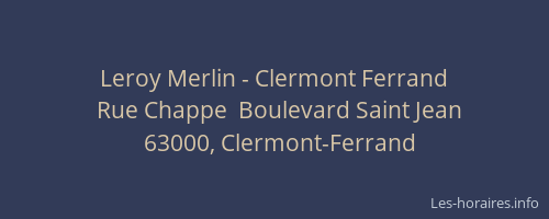 Leroy Merlin - Clermont Ferrand
