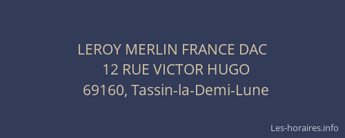 LEROY MERLIN FRANCE DAC