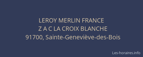 LEROY MERLIN FRANCE