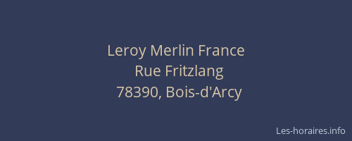 Leroy Merlin France
