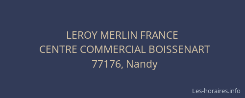 LEROY MERLIN FRANCE
