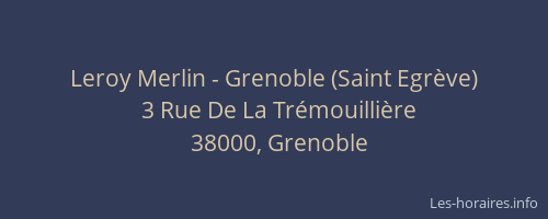 Leroy Merlin - Grenoble (Saint Egrève)