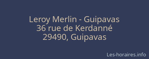 Leroy Merlin - Guipavas