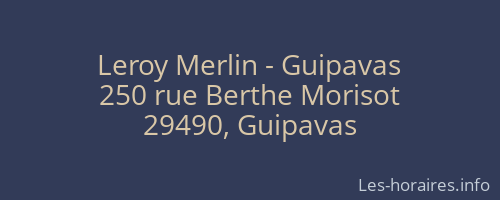 Leroy Merlin - Guipavas