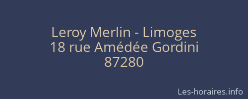 Leroy Merlin - Limoges