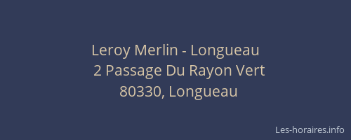 Leroy Merlin - Longueau
