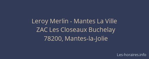 Leroy Merlin - Mantes La Ville