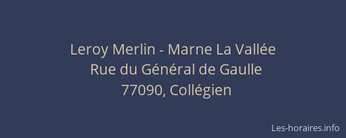 Leroy Merlin - Marne La Vallée