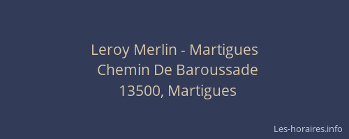 Leroy Merlin - Martigues
