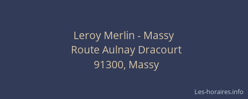 Leroy Merlin - Massy