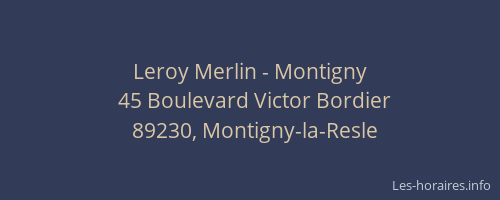 Leroy Merlin - Montigny