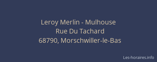 Leroy Merlin - Mulhouse
