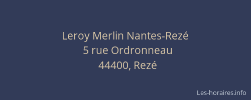 Leroy Merlin Nantes-Rezé