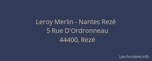 Leroy Merlin - Nantes Rezé