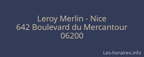 Leroy Merlin - Nice