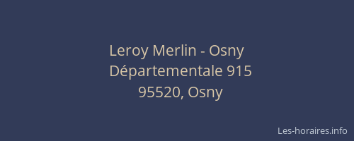 Leroy Merlin - Osny
