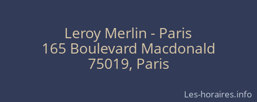 Leroy Merlin - Paris