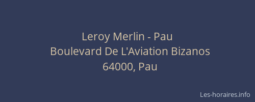 Leroy Merlin - Pau