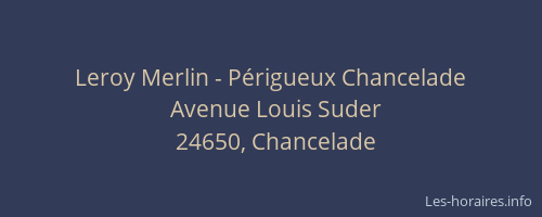 Leroy Merlin - Périgueux Chancelade
