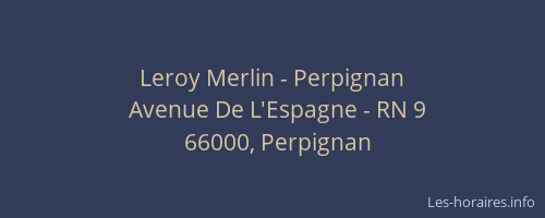 Leroy Merlin - Perpignan