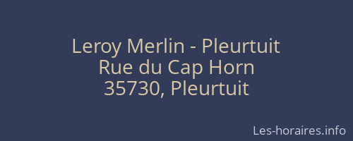 Leroy Merlin - Pleurtuit