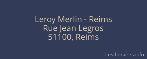 Leroy Merlin - Reims