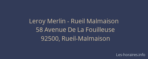 Leroy Merlin - Rueil Malmaison