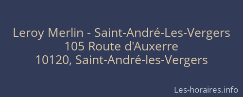 Leroy Merlin - Saint-André-Les-Vergers