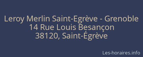 Leroy Merlin Saint-Egrève - Grenoble
